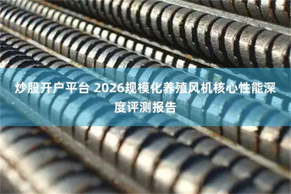 炒股开户平台 2026规模化养殖风机核心性能深度评测报告